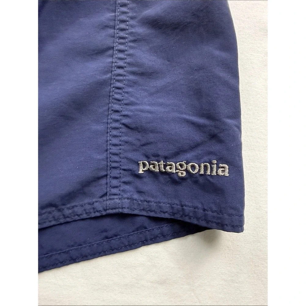 Patagonia Board Shorts Men's Blue Solid Swim Trunks